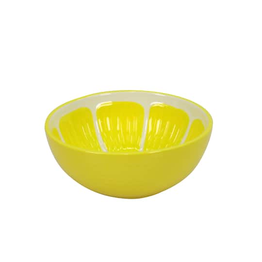 6&#x22; Yellow Ceramic Bowl by Celebrate It&#xAE;